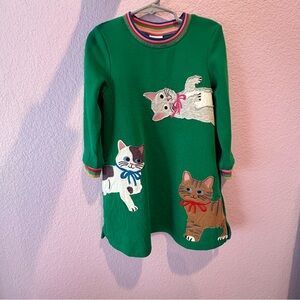 Mini Boden Cat Applique Dress